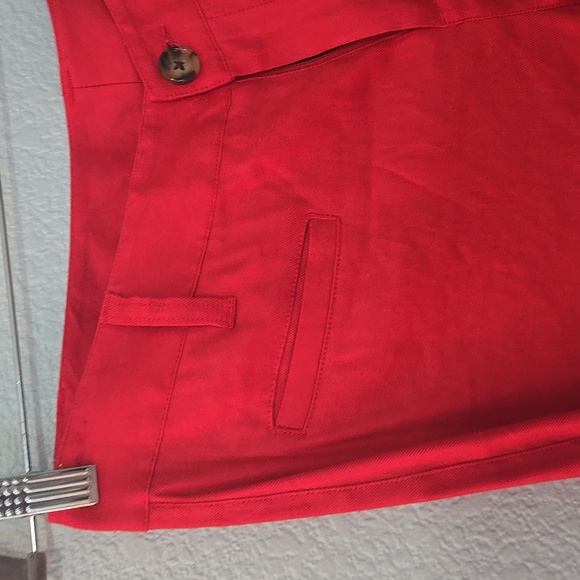 CABI Style 5503 Valentine Trousers Linen Flare Pants in Perfect Red Sz 10 - Picture 6 of 14